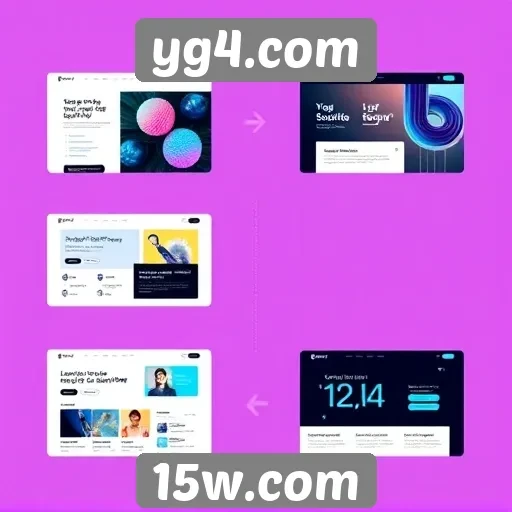 Evolução do design de interface do yg4.com